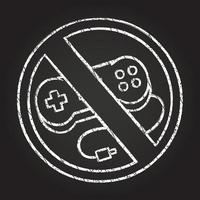 Games Ban Chalk Drawing vector