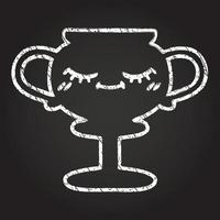 Trophy Chalk Drawing vector