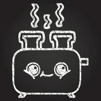 Toaster Chalk Drawing vector