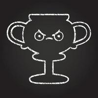 Trophy Chalk Drawing vector