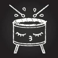 Drum Chalk Drawing vector