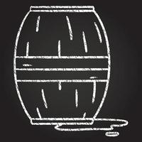 Leaky Barrel Chalk Drawing vector