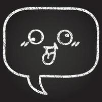 Speech Bubble Chalk Drawing vector