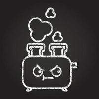 Toaster Chalk Drawing vector