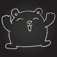 Bear Chalk Drawing vector