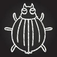 Beetle Chalk Drawing vector