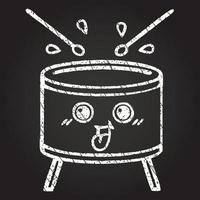 Drum Chalk Drawing vector