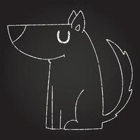 Dog Chalk Drawing vector