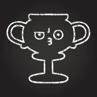 Trophy Chalk Drawing vector