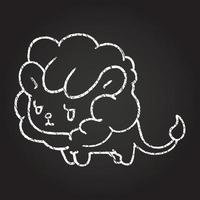 Lion Chalk Drawing vector