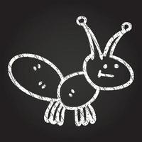 Ant Chalk Drawing vector