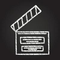 Film Clapper Chalk Drawing vector