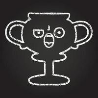 Trophy Chalk Drawing vector