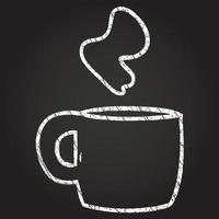 Hot Tea Chalk Drawing vector