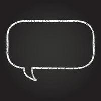 Speech Bubble Chalk Drawing vector