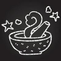 Magic Mortar Chalk Drawing vector