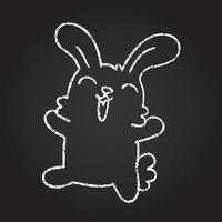 Rabbit Chalk Drawing vector