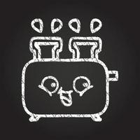 Toaster Chalk Drawing vector