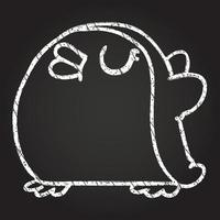 Penguin Chalk Drawing vector