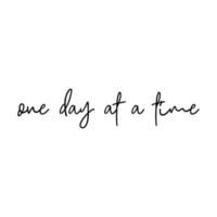 One day at a time vector