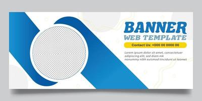 web banner template vector