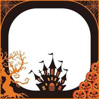 Halloween Colorful Frame vector