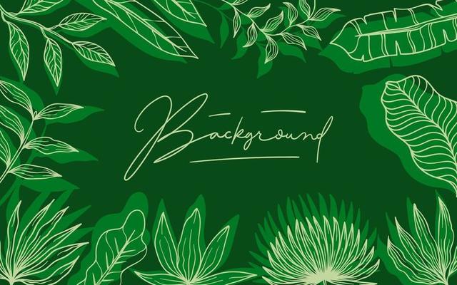 Green Floral Background