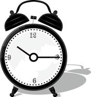 alarma para configurar la hora exacta y configurar la alarma para despertar vector
