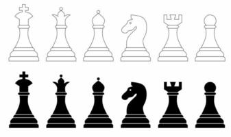 Chess pawn icon, outline style 14348122 Vector Art at Vecteezy