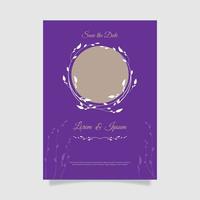 Hand drawn elegant wedding party poster template. - Vector. vector
