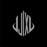 JX initial monogram real estate with building design vector