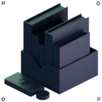 fichier de comptabilité icône 3d png