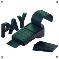 paiement icône 3d png