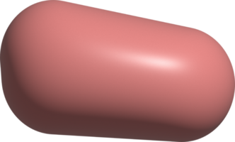 decoração de forma de bolha abstrata 3d rosa png