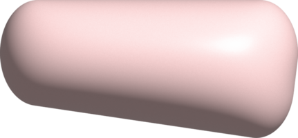 rosa 3D-abstrakte Blob-Form-Dekoration png
