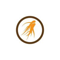 vector logo de ginseng