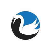 Swan logo Template vector