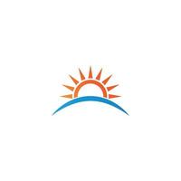 sun ilustration logo vector