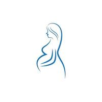 Beauty pregnant women vector