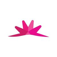 logotipo de flor de plumeria vector