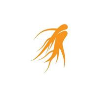 ginseng logo vector