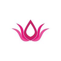 logotipo de flor de plumeria vector