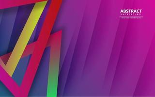 Abstract triangle shape gradient color background vector