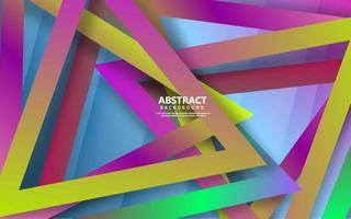 Abstract triangle shape gradient color background vector