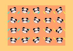 Panda or animal pattern vector colorful abstract