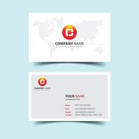 Professional business card design template vector