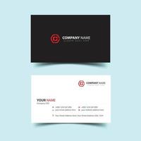 Professional business card design template vector