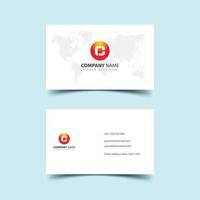 Professional business card design template vector