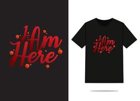 I'm here t shirt template design. Free vector file.