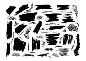 Collection of abstract hand drawn creative graphic element vector